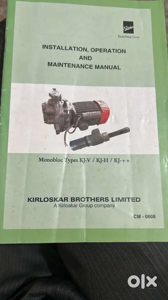 Kirloskar Jet pump 1 HP