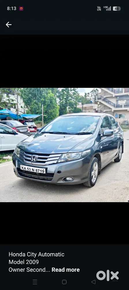 Honda City Automatic 
Model 2009
Owner 2
Insurance Running 
Fc Till 20