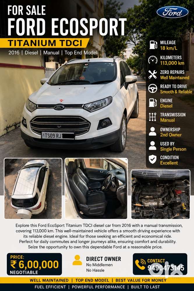 Ford Exosport  Car For Sale