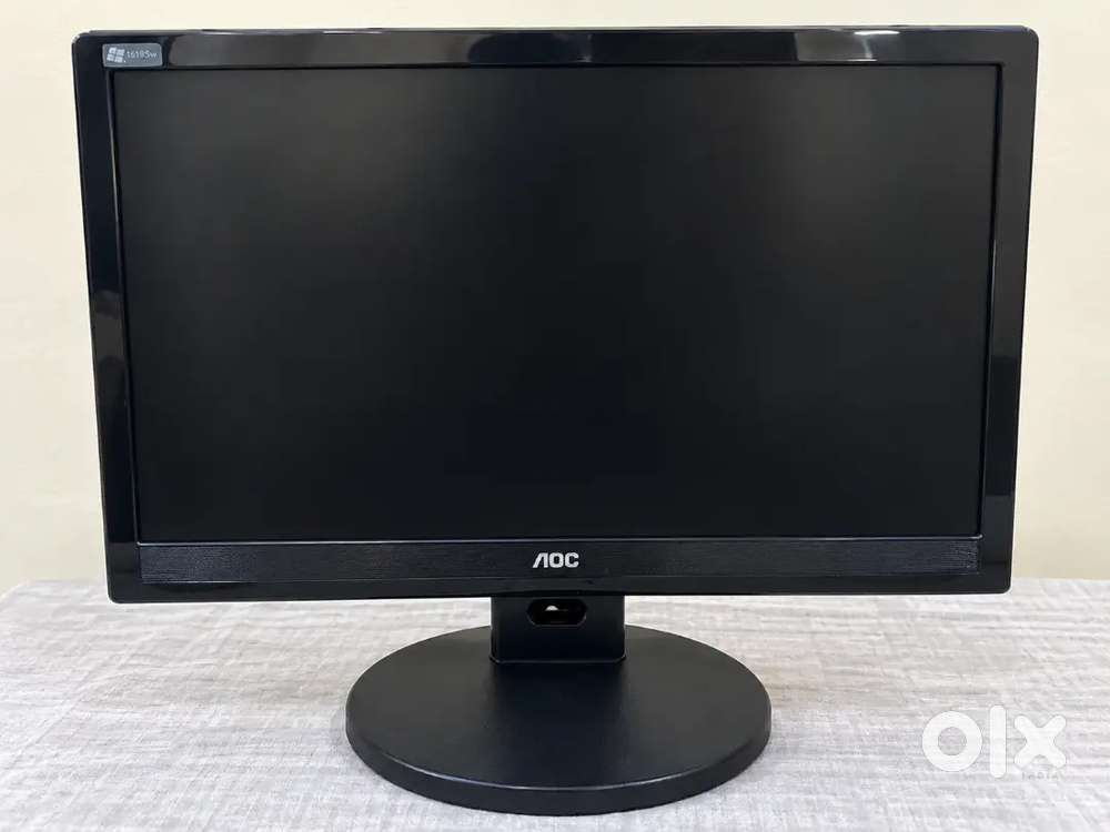 AOC 1619SW LCD Monitor 16 Inch &ndash; Black &ndash; Good for PC