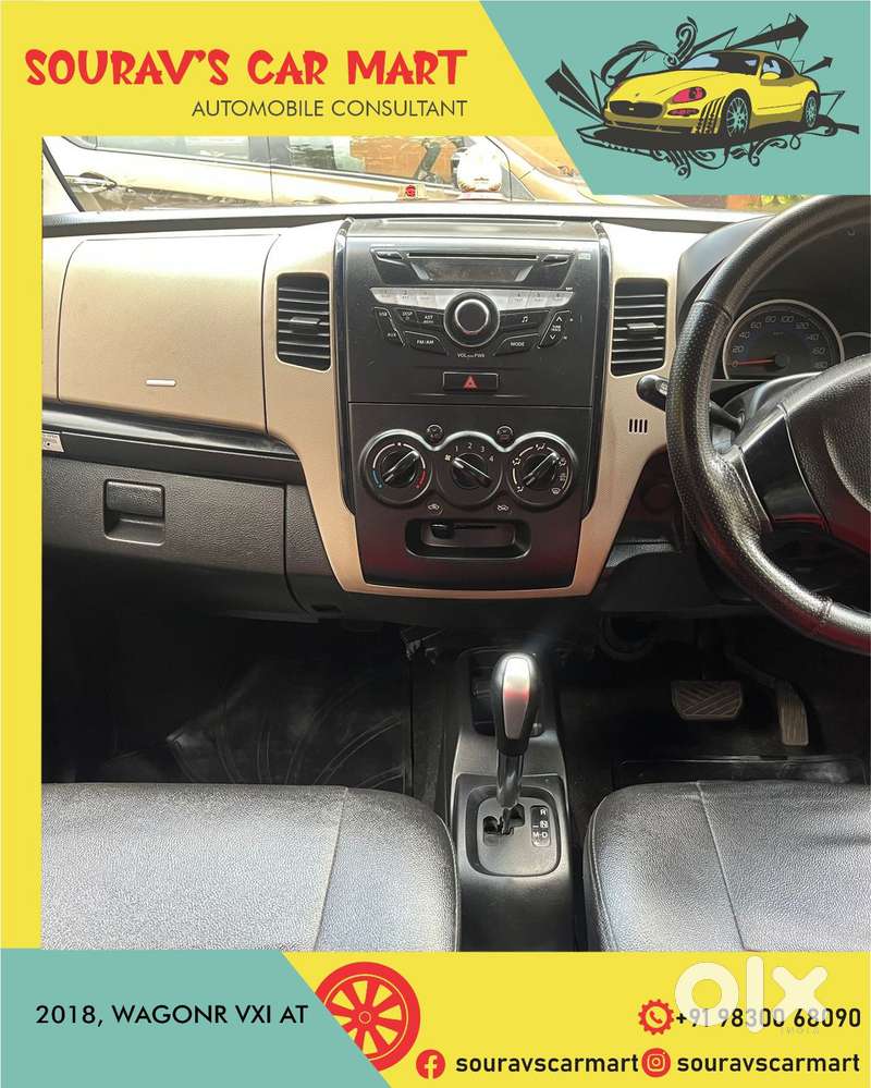 Maruti Suzuki Wagon R 1.0 Vxi Amt, 2018, Petrol