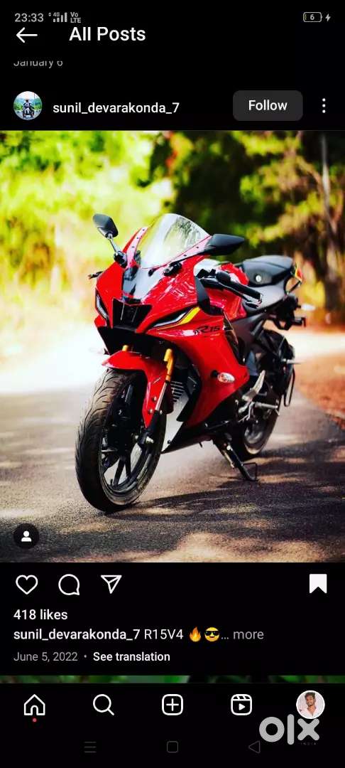 new r15 bike photo