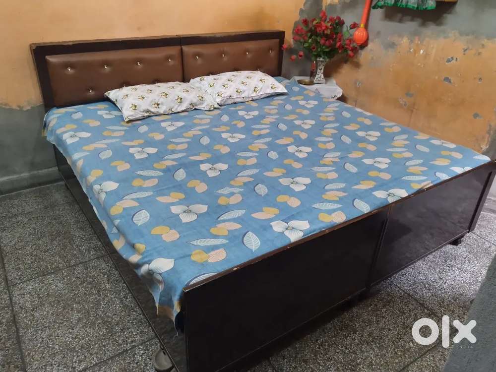Double Bed with Storage and Mattresses Included