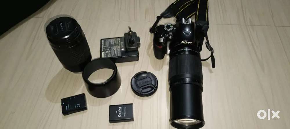 Nikon camera 3200 d do lens ek battery charger h