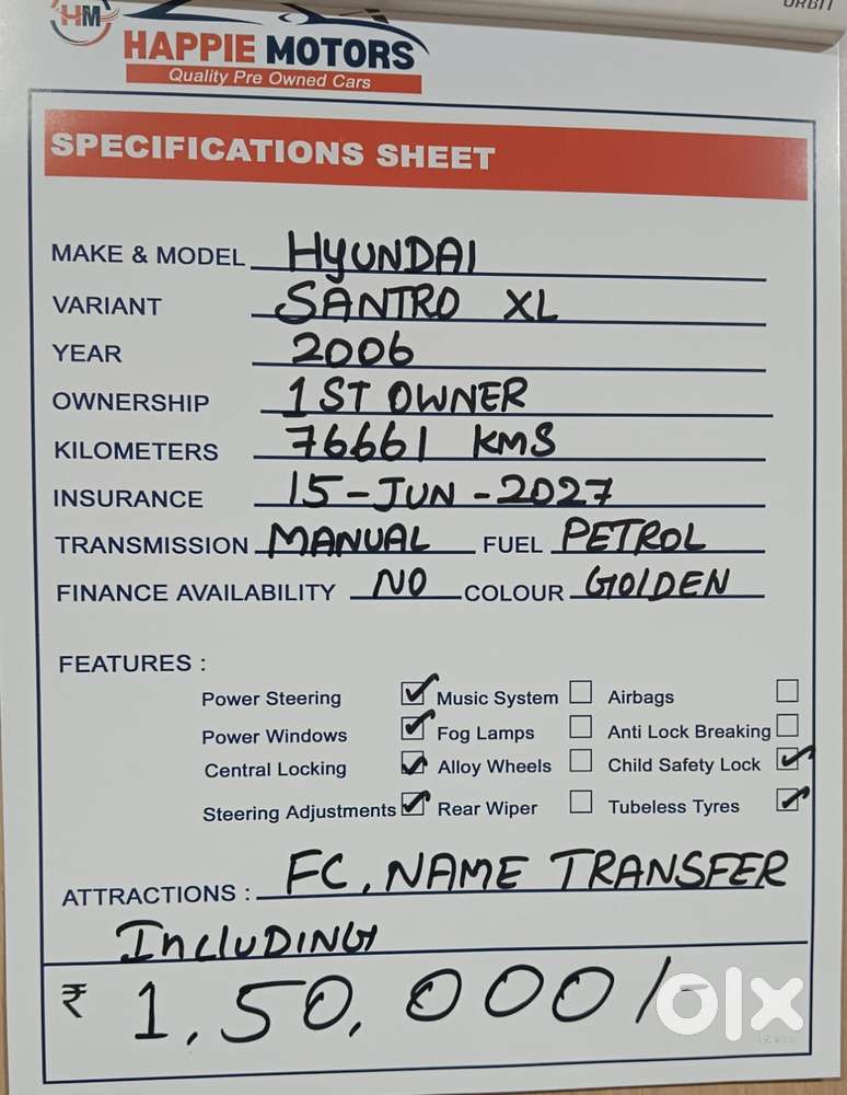 Hyundai Santro Gs Zip Plus, 2006, Petrol