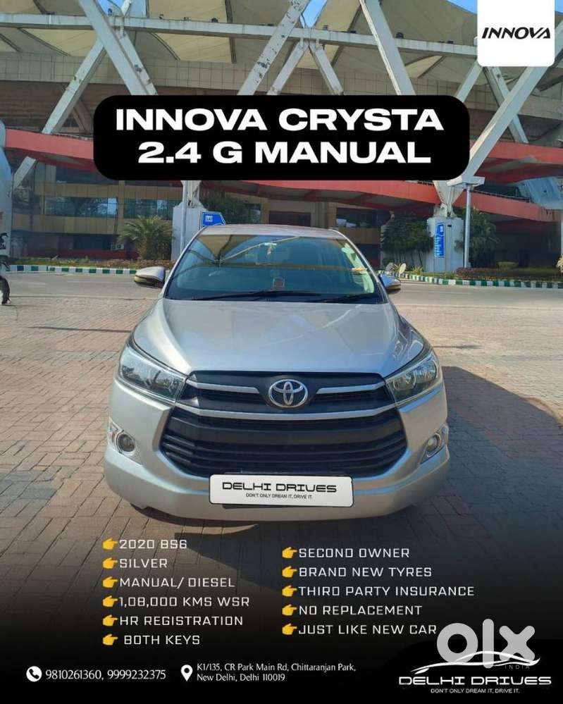 Toyota Innova Crysta 2.4 G Mt, 2020, Diesel