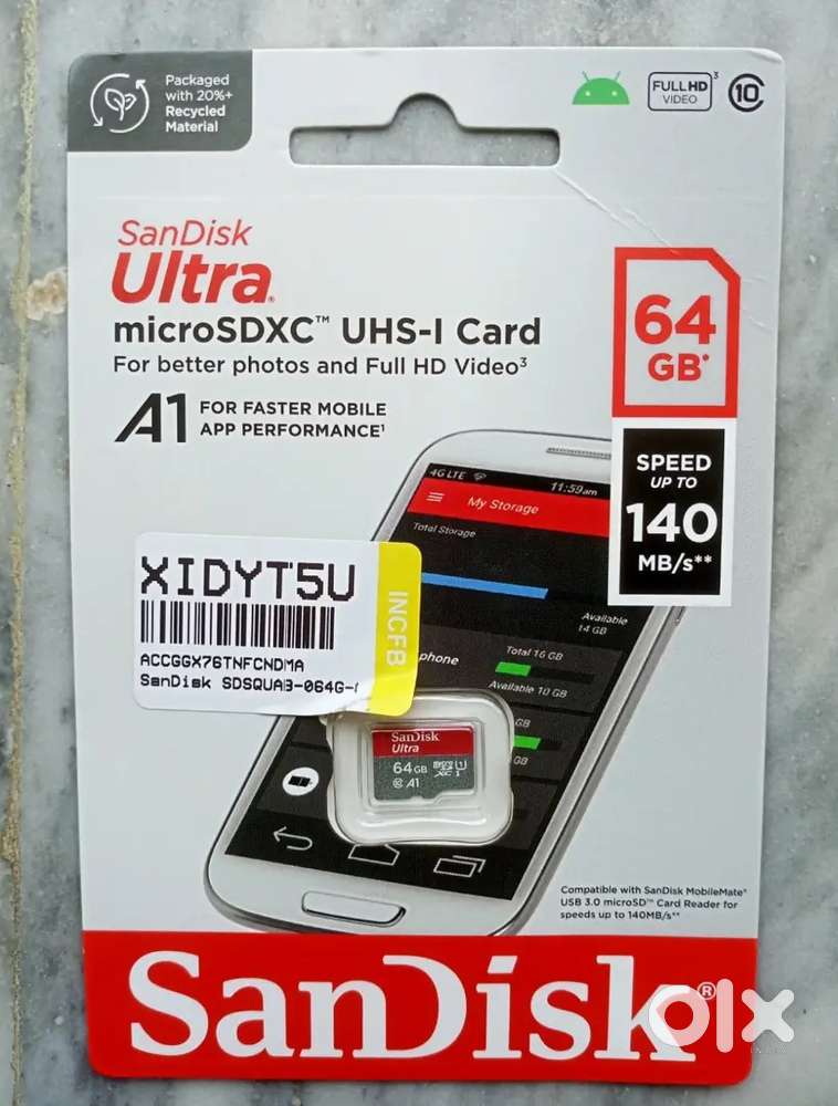 SanDisk Ultra 64 GB Memory Card