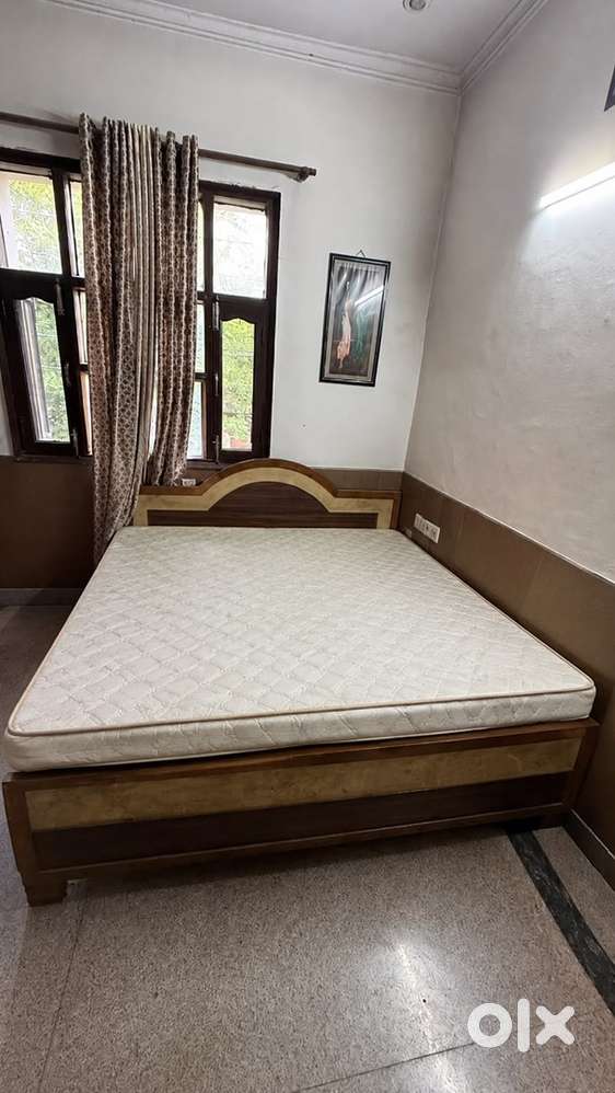 Pure Wooden Double Bed 72*72inch (6ft*6ft) Excellent Condition 