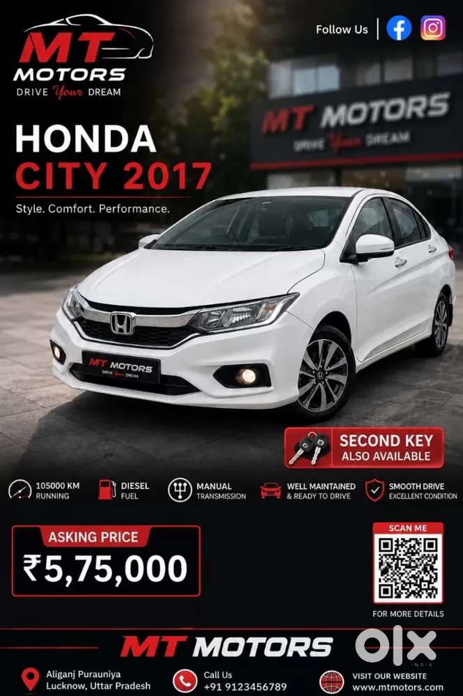 Honda City I Dtec E, 2017, Diesel