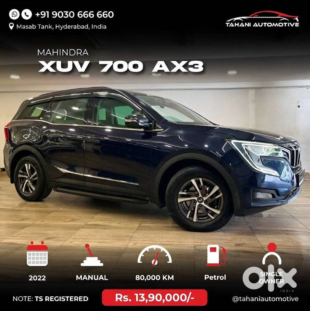 Mahindra Xuv700 2.0 Ax 3 Petrol Mt 5 Str, 2022, Petrol