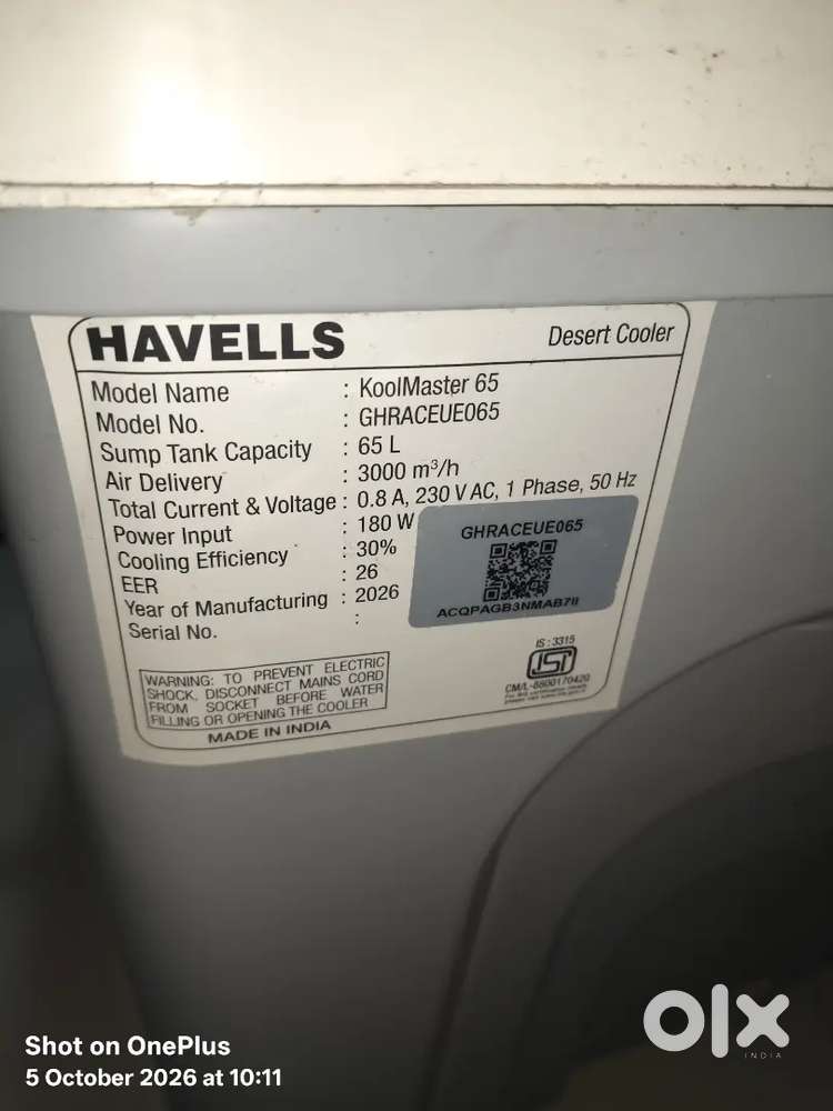 Havells desert cooler