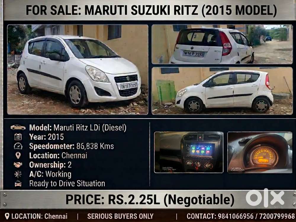 Maruti Suzuki Ritz 2015 Diesel Manual