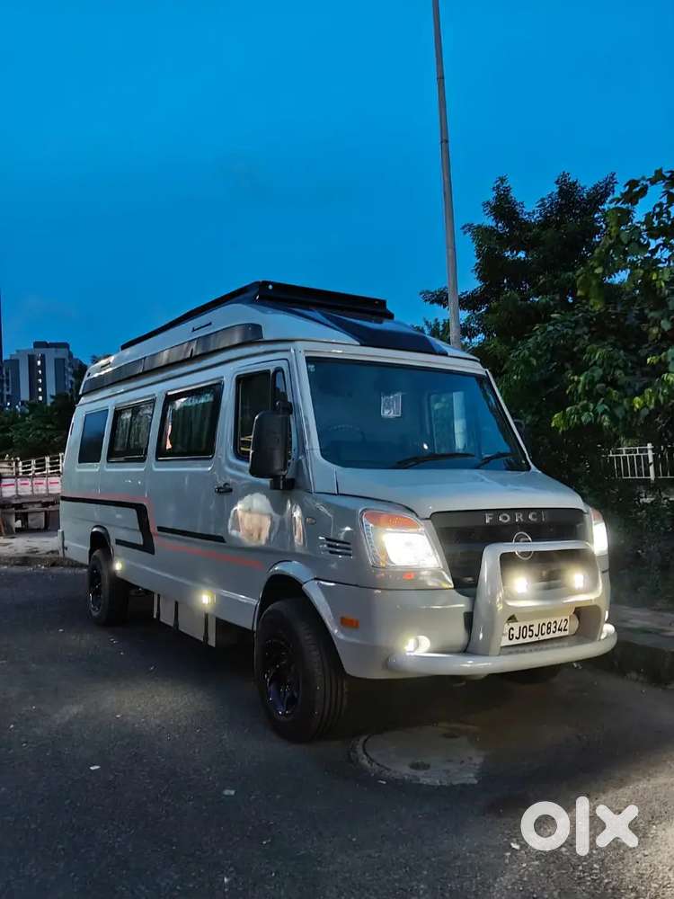 Force Motors Tempo Traveller  Vanity Van Modified Atesh Let Bathroom