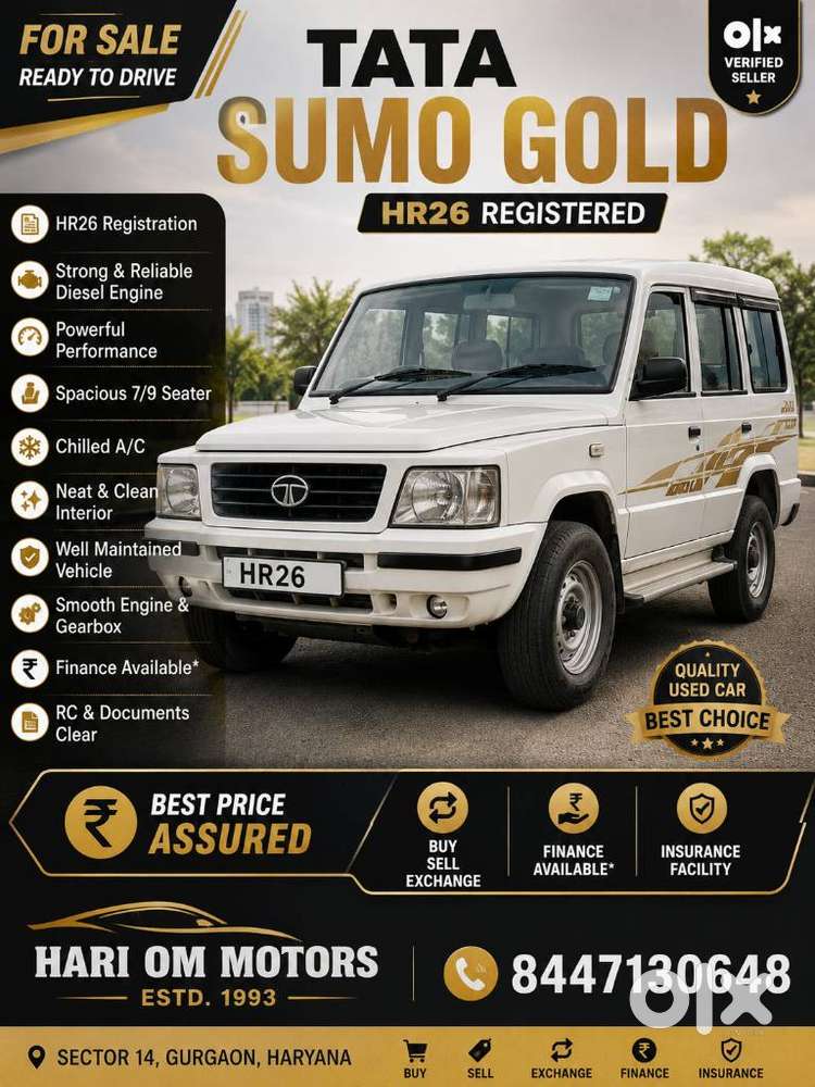 Tata Sumo Gold Cx Bs-iv, 2016, Diesel