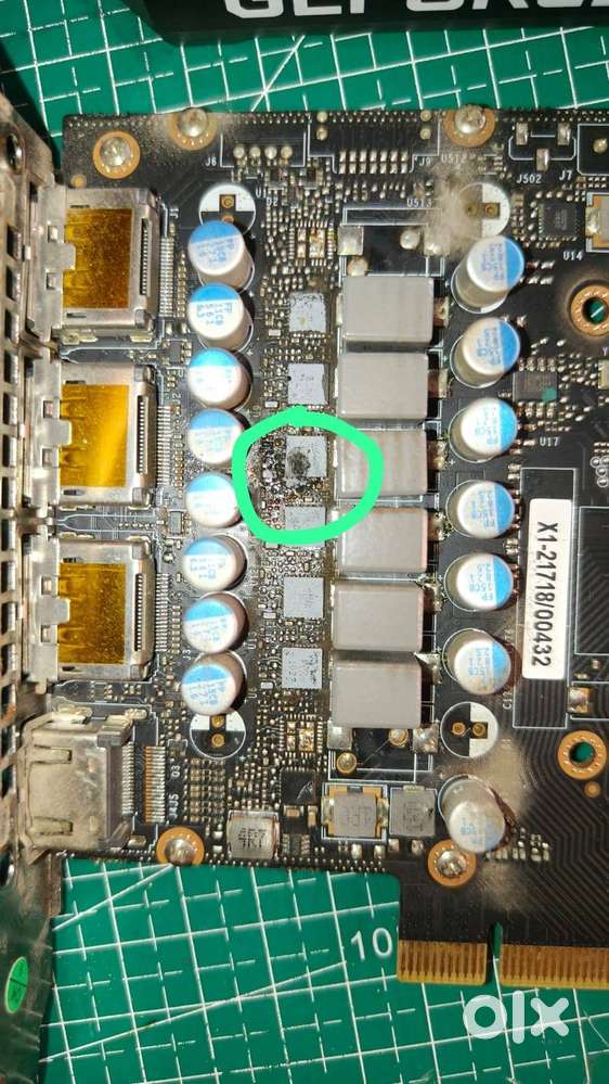 3060 ti Dead graphic card and burned MOSFET 8gb ddr6 without fan and s