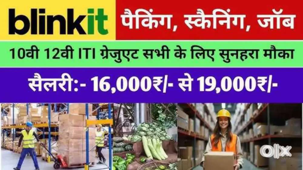 पैकिंग एवं स्कैनिंग जॉब apply now !