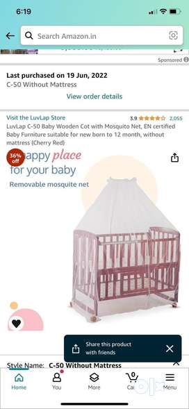 Olx cheap baby crib