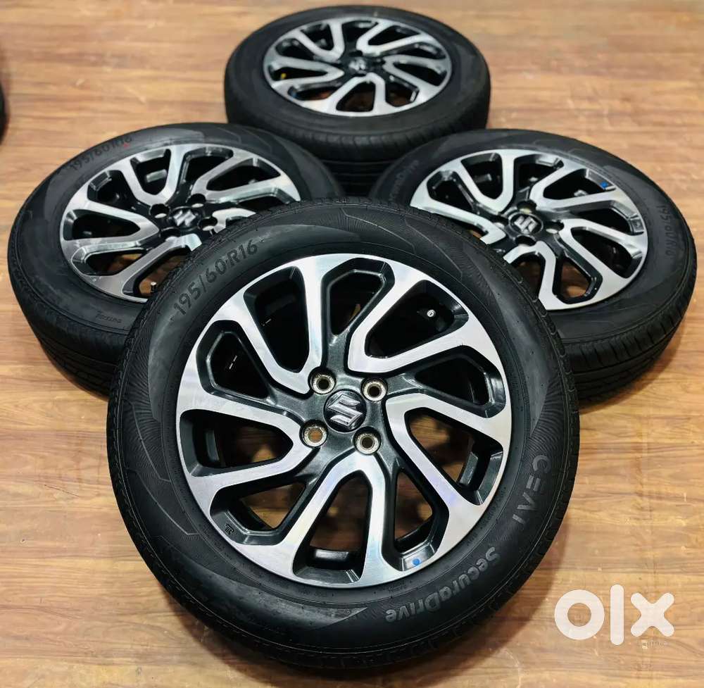 16-inch Baleno alloy wheels with CEAT tyre set of four in best price ...