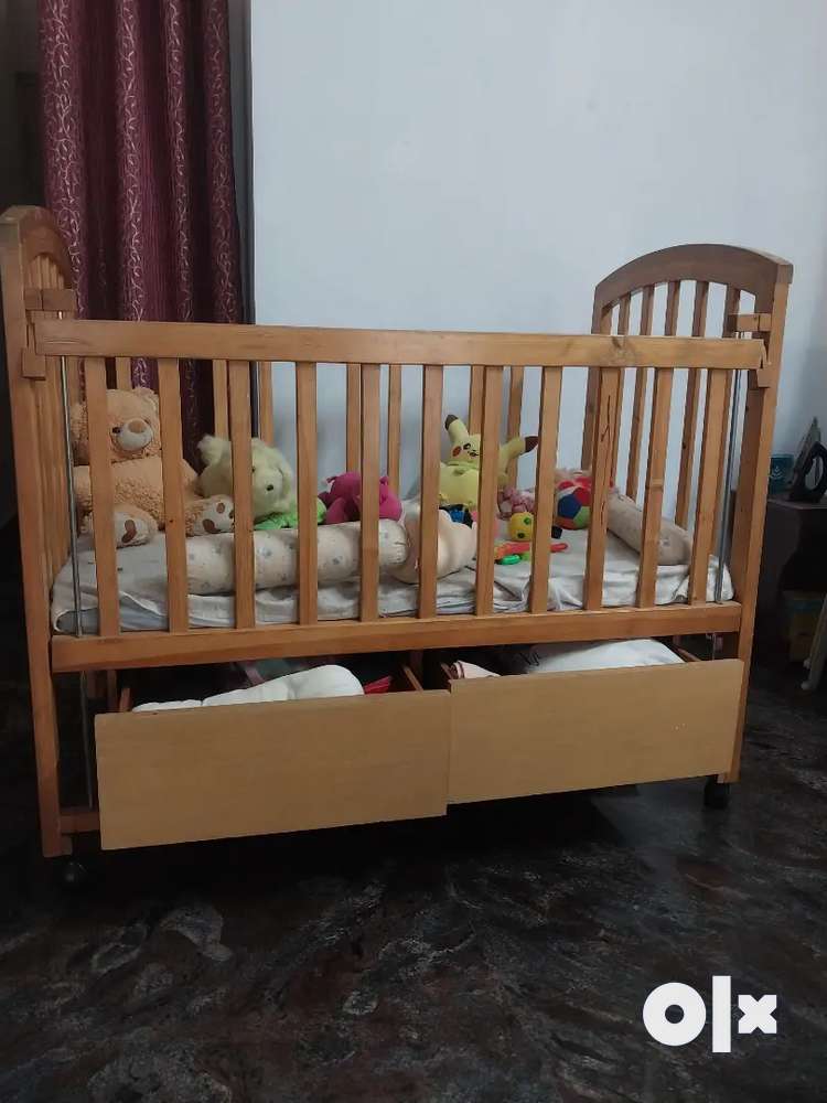 Baby wooden shop cradle olx