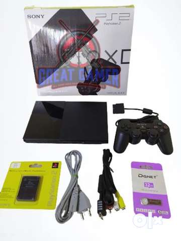 PS2 32 GB WITH 20 1200 RETRO GAME ALL NEW ACCESSORIES Games