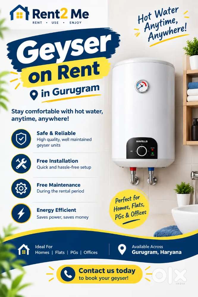 Geyser rental in All gurgaon