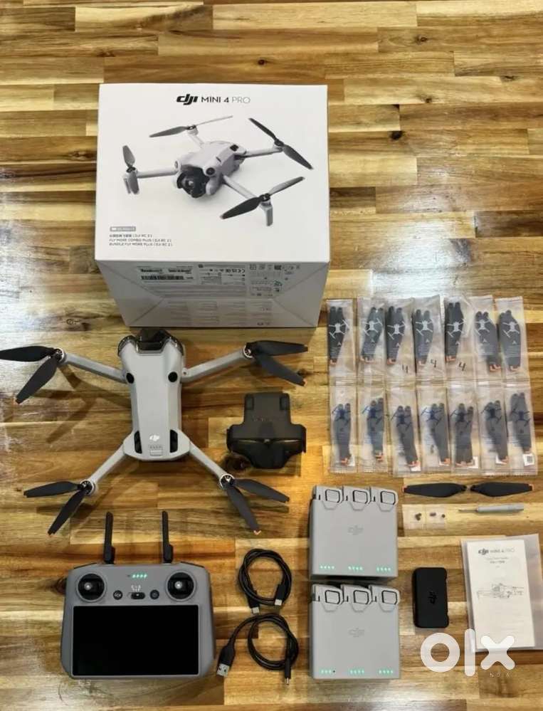 DJI Mini 4 Pro Fly More Combo Camera Drone (with RC 2 Remote) 6 Batter