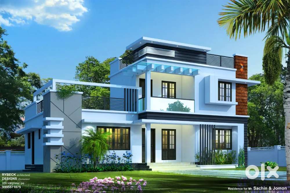 Pampady 9 Cent , 1700 Sqft , 3 Bed Room Attached New Beautiful House