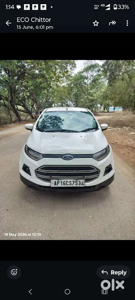 Ford Ecosport 2014 Diesel 124300 Km Driven