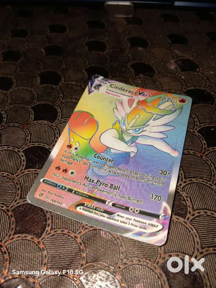 cinderace pokemon card holographic Cinderace 034/202 Rare Mint Pokemon Card main image 0