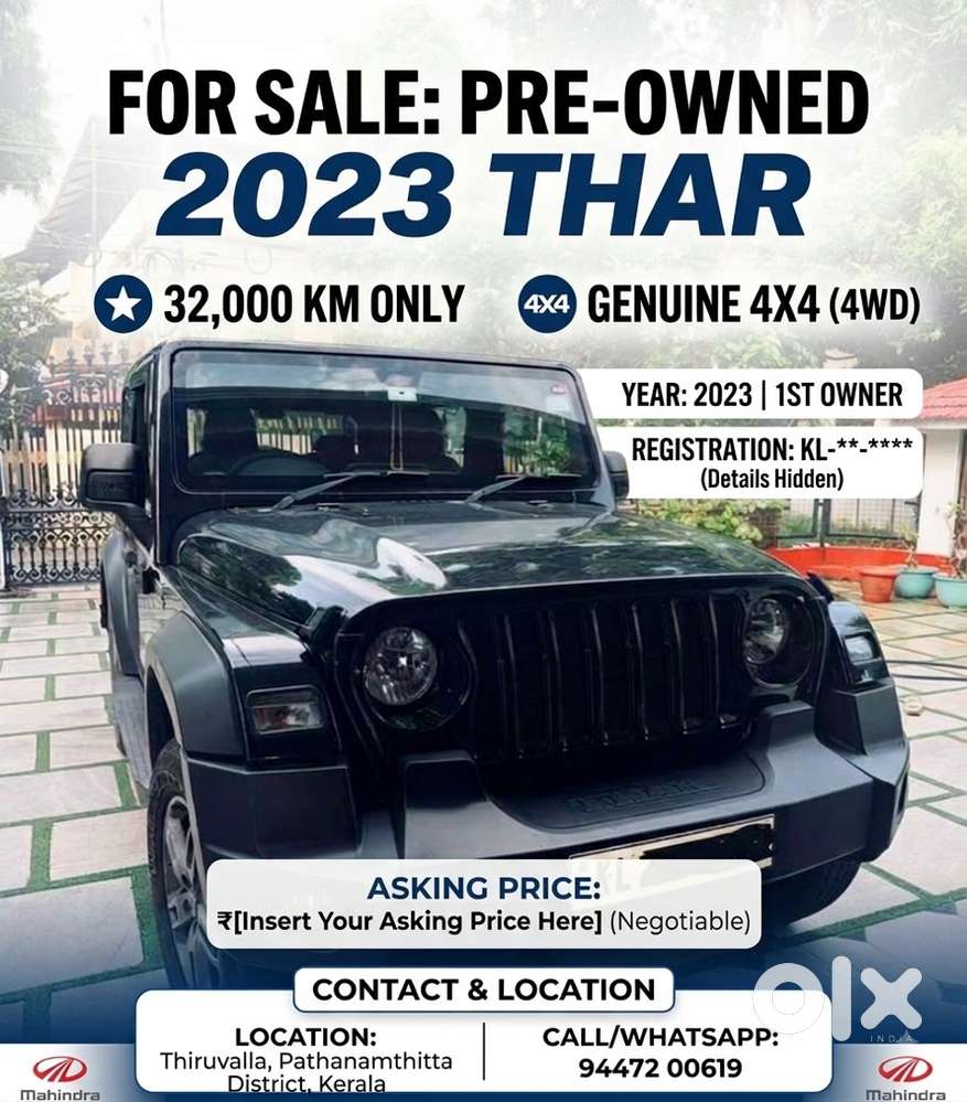 Mahindra Thar Diesel 2023