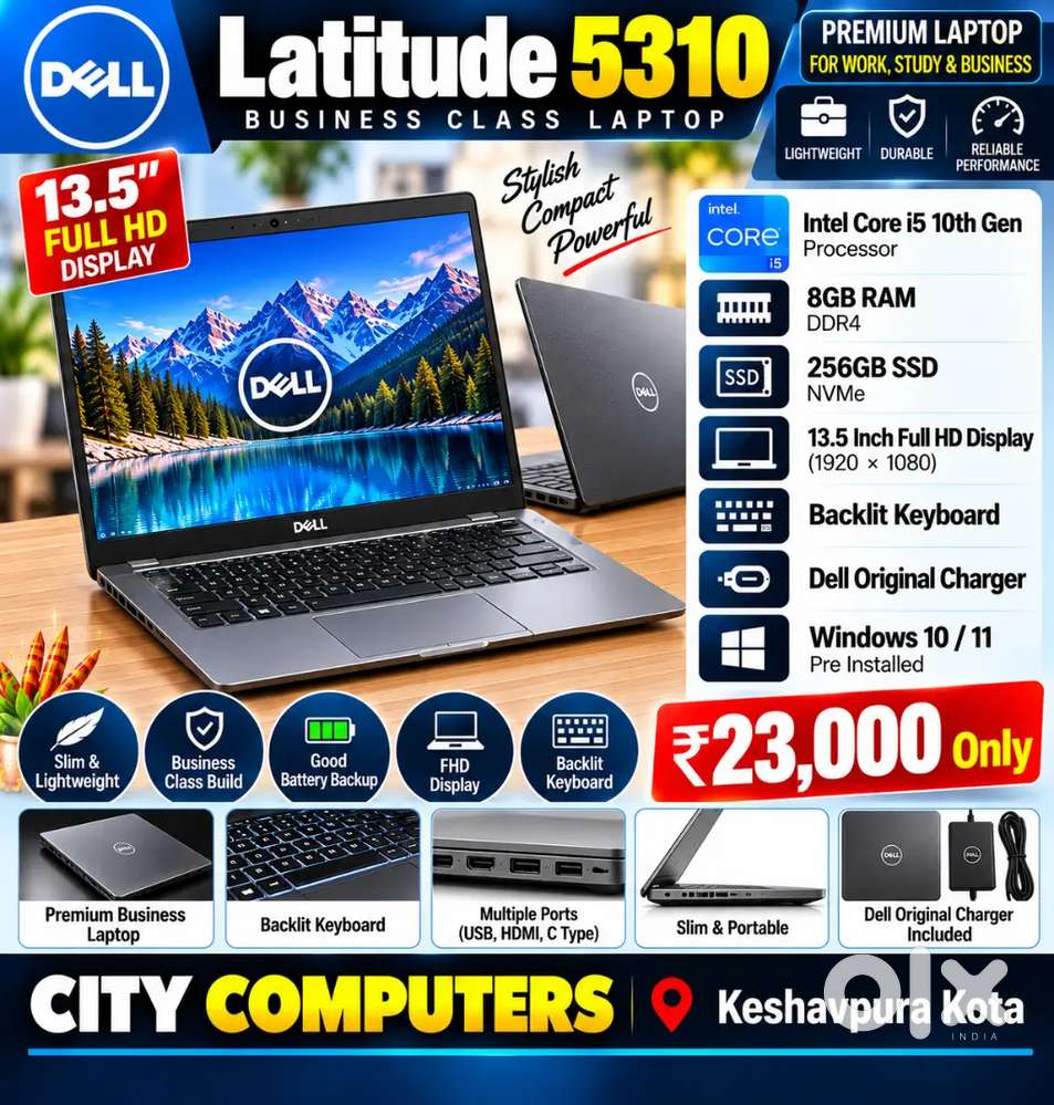 Dell Latitude 5310 Ckre i5 10th Gen 8GB Ram 256GB SSD