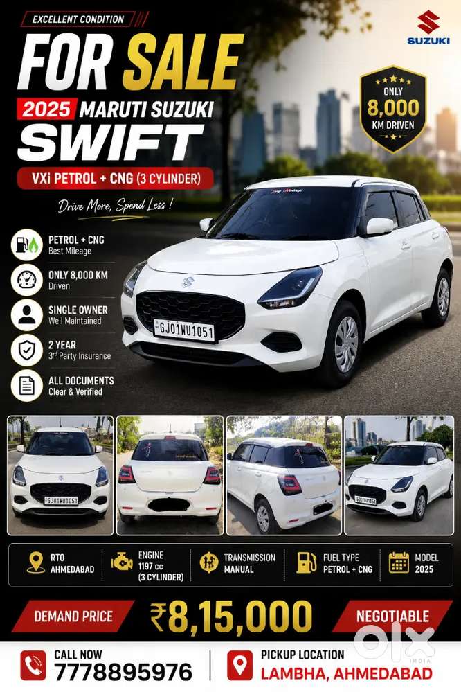 Maruti Suzuki Swift Vxi 2025