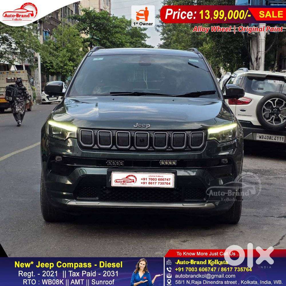 Jeep Compass 2.0 Limited Plus 4x4 Diesel At, 2021, Diesel