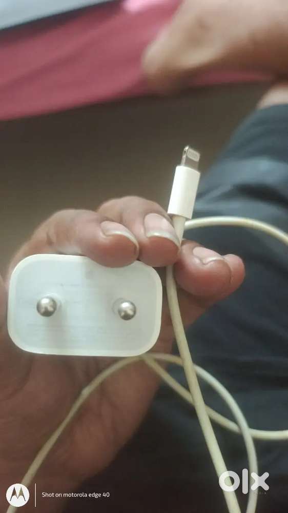 I phone orginal charger 14  cable with adaptor and wire connector