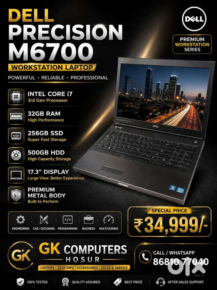 Dell Precision M6700 i7 3rd gen workstation