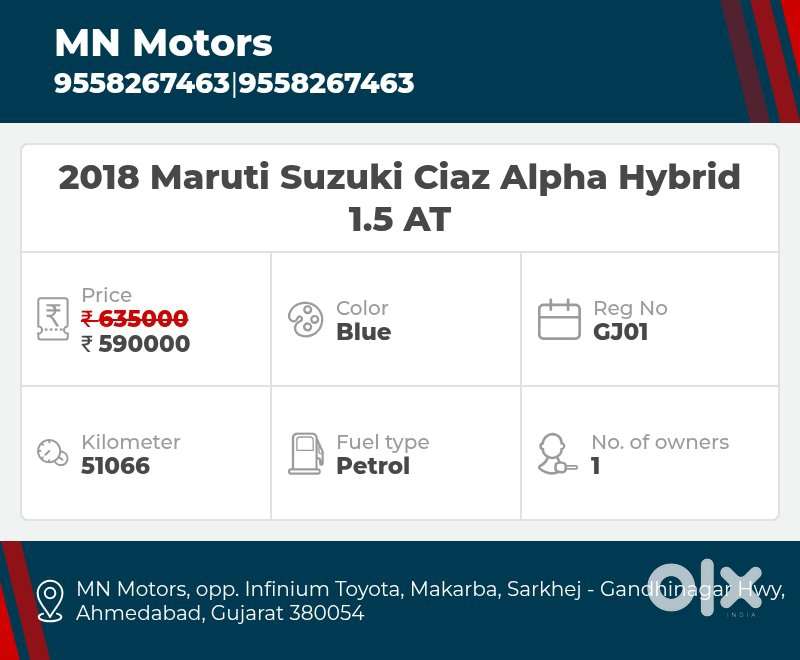 Maruti Suzuki Ciaz 1.5 Alpha Shvs Amt, 2018, Petrol