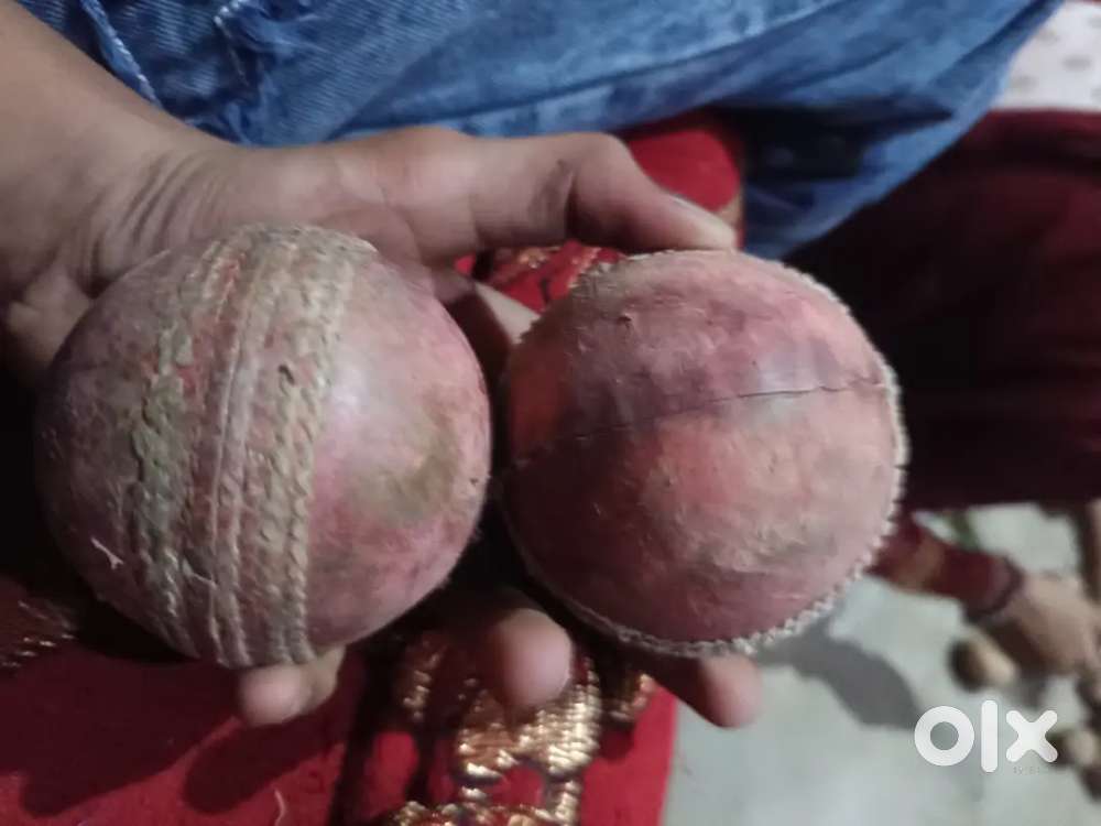 Red Leather ball (2 packs)
