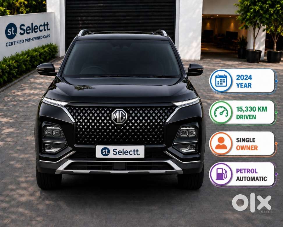 Mg Hector Plus Sharp Pro Blackstorm 1.5 Turbo Petrol Cvt 7 Str, 2024..
