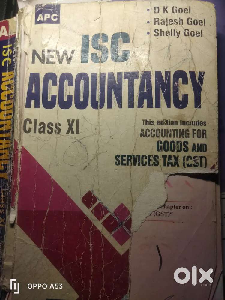ISC Class 11 Accountancy (DK Goel) - 2019 Edition (Rough Condition)