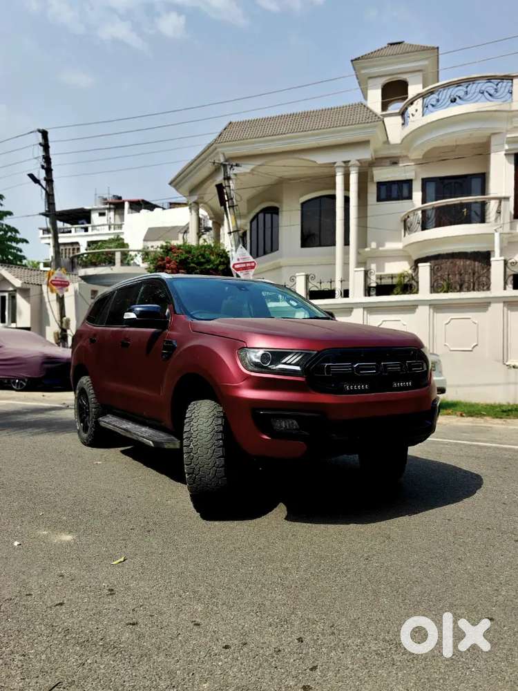 Ford Endeavour 3.2titanium+ At Matte Red Modified Beast New Condition