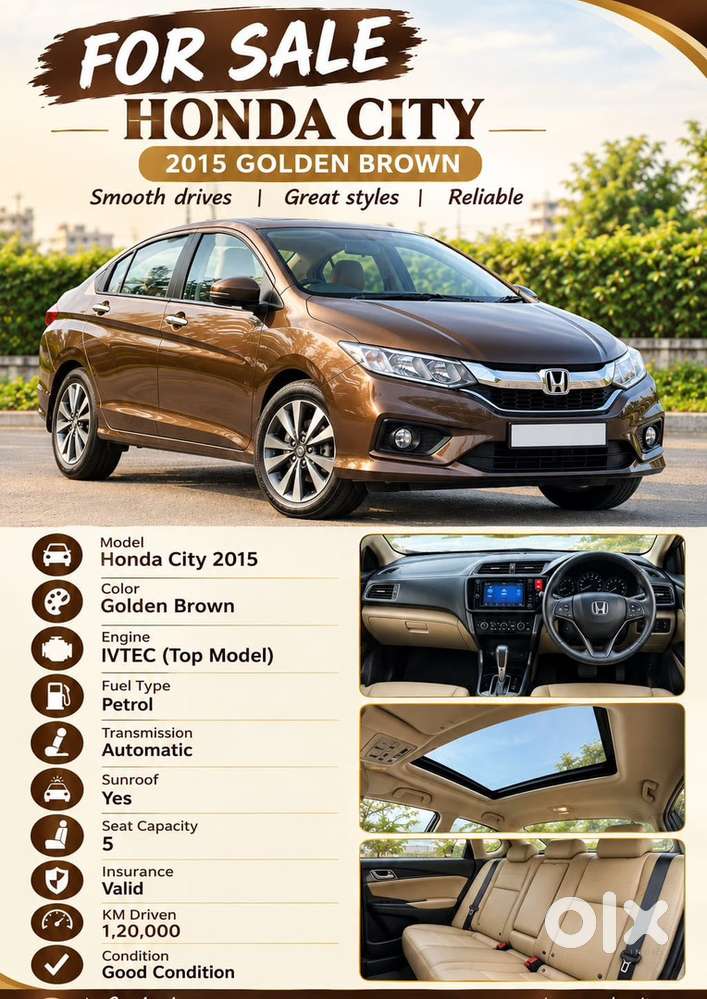 Honda City Petrol 2015 Year