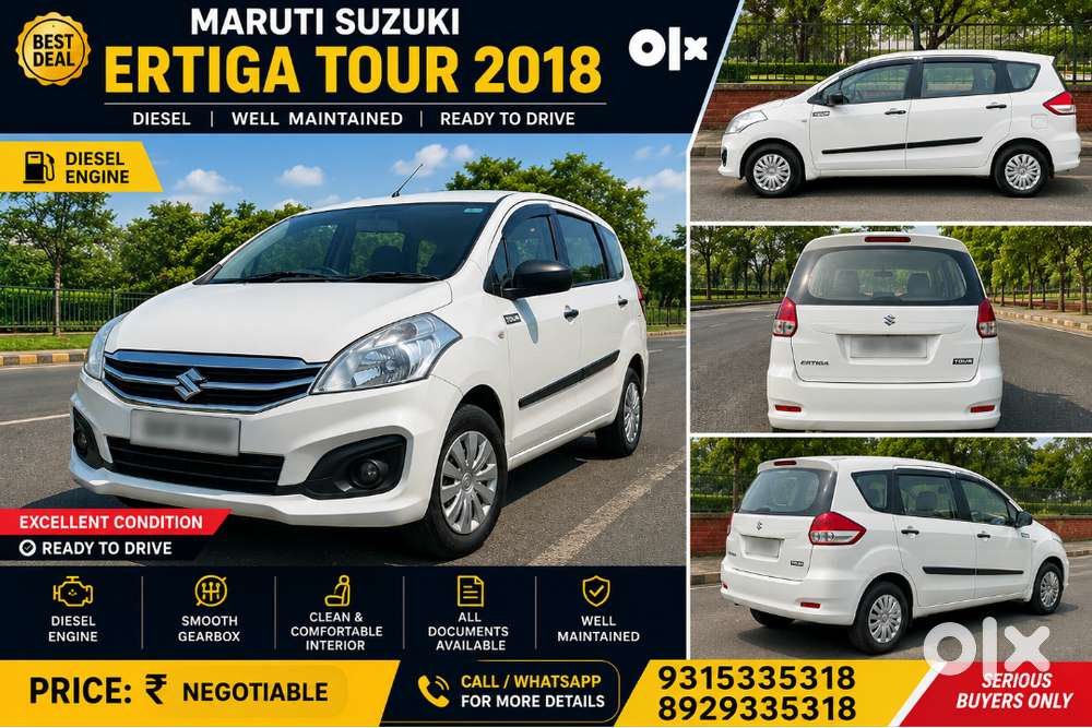 Maruti Suzuki Ertiga Tour 2018 Cng &  Commercial  Excellent Condition