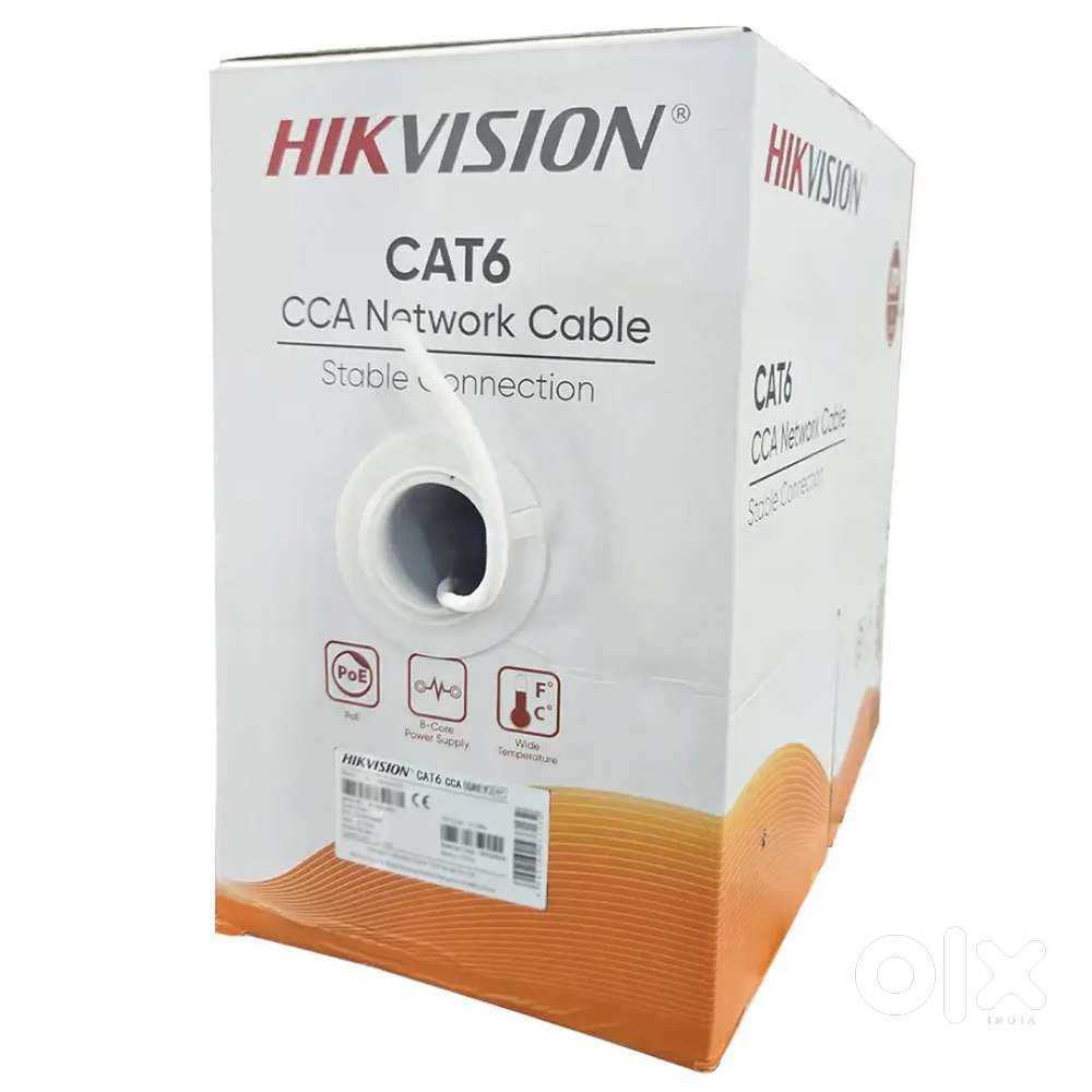 Hikvision Cat 6 network cables available