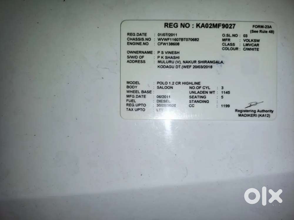 Volkswagen Polo 2011 Diesel Good Condition