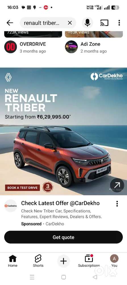 Renault Triber 2022 Petrol Auto