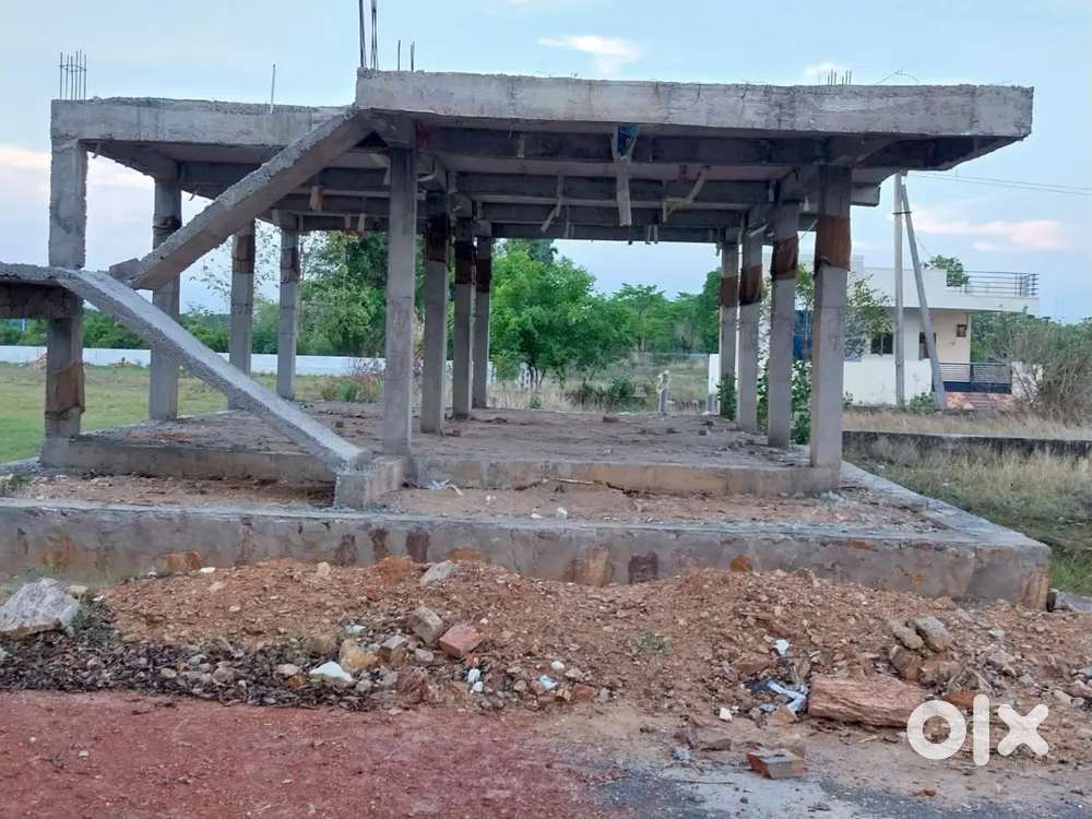 (1)COLUMNS ,(2)SLAB,(3) BOREWELL DUG : Under Construction