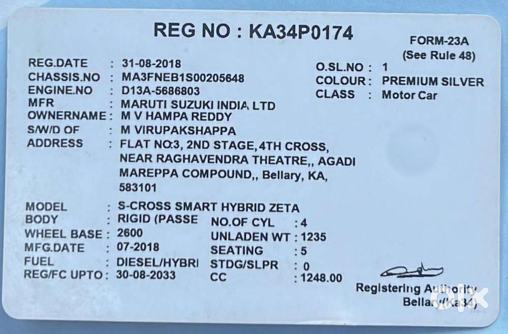 Maruti Suzuki S-cross Zeta 1.6, 2018, Diesel