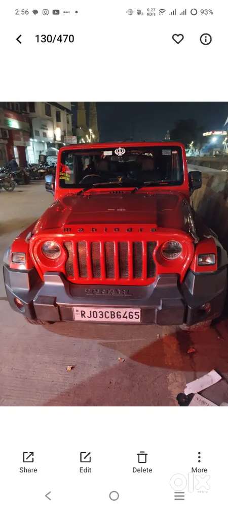 Mahindra Thar 2021 Diesel Well Maintained