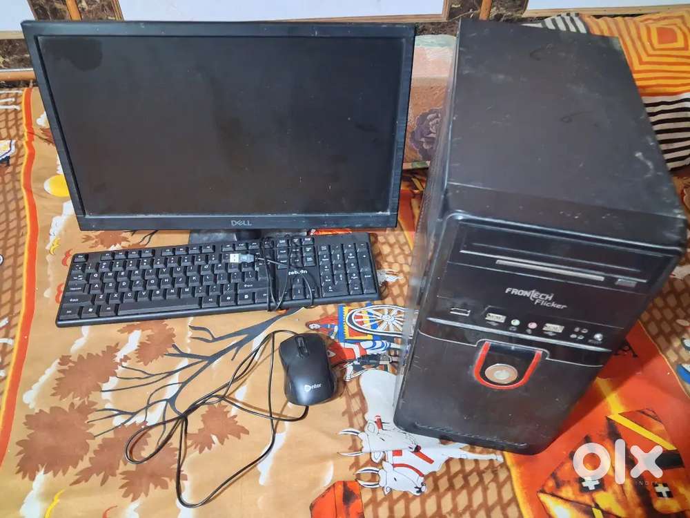 Computer full setup Monitor CPU Keyboard and Mouse