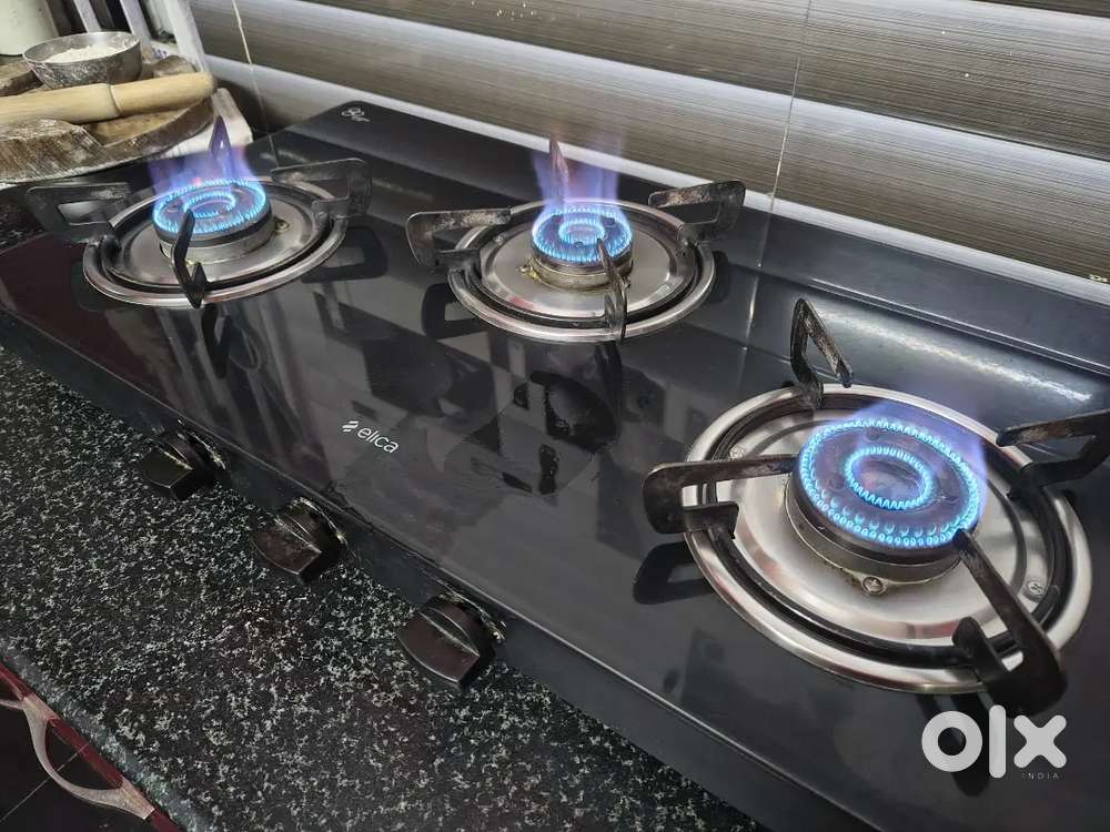 Elica 3 burner gas stove for sell